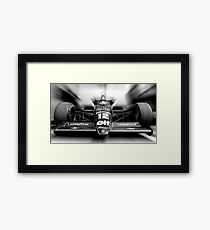 Ayrton Senna (Black & White) Framed Print