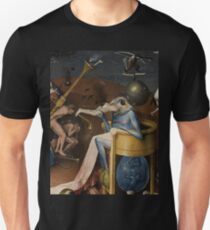 Camiseta unisex Perspicacia en el infierno por Hieronymus Bosch