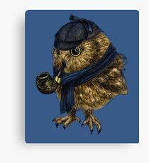 Sherlock // owl Canvas Print