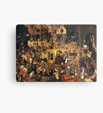 The Fight by Hieronymus Bosch Metal Print
