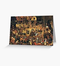 The Fight by Hieronymus Bosch Greeting Card