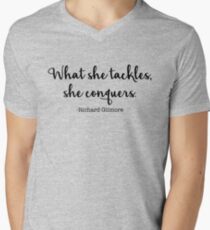 Was sie angeht, besiegt sie T-Shirt mit V-Ausschnitt für Männer