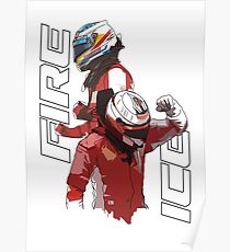 Alonso & Kimi (Fire & Ice) Poster