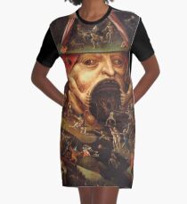 Insight into Hell 3 by Hieronymus Bosch Graphic T-Shirt Dress