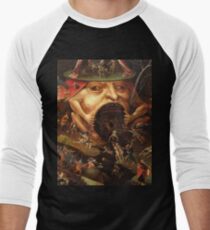 Einblick in die Hölle 3 von Hieronymus Bosch Baseballshirt mit 3/4-Arm
