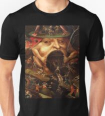 Camiseta unisex Percepción del Infierno 3 por Hieronymus Bosch