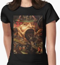 Einblick in die Hölle 3 von Hieronymus Bosch Tailliertes T-Shirt für Frauen