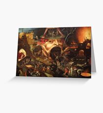 Insight into Hell 3 by Hieronymus Bosch Greeting Card