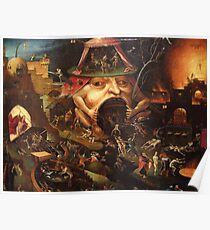 Einblick in die Hölle 3 von Hieronymus Bosch Poster