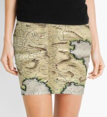 Minifalda Mapa vintage de Grecia (1596)