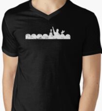 Vintage MST3K - dark Men's V-Neck T-Shirt