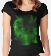 "Oculus Rising" Dark Surrealism Women's Fitted Scoop T-Shirt