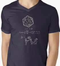 The science of 20 sided dice. Men's V-Neck T-Shirt