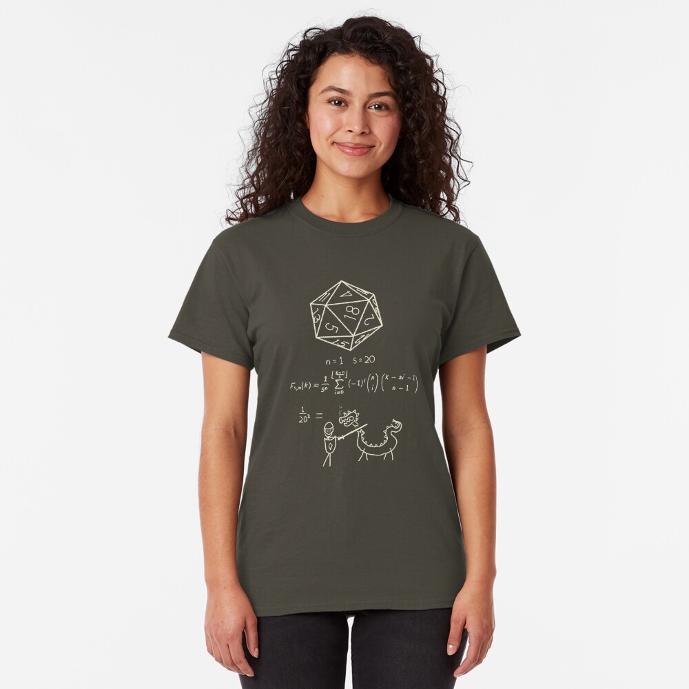 The science of 20 sided dice. Classic T-Shirt