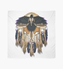 Native American Crow or Raven Mandala Scarf