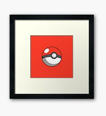 pokeball design Framed Print