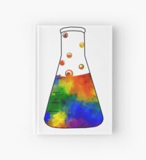 Rainbow Erlenmeyer Hardcover Journal