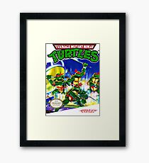 Lámina enmarcada Teenage Mutant Ninja Turtles NES cover