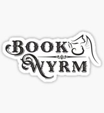 Book-Wyrm Clever Fantasy Bibliophile Sticker