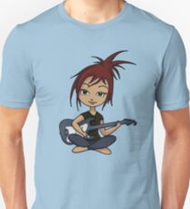 Camiseta ajustada Guitar Chick (versión 2)
