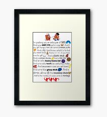 Mr. and Mrs. Potato Head Framed Print