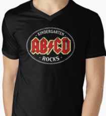 Vintage Kindergarten Rocks - dark Men's V-Neck T-Shirt