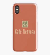 Cafe Nervosa sign – Frasier, Seattle iPhone Case