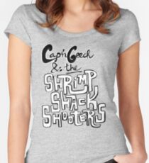 Cap'n Geech and the Shrimp Shack Shooters Women's Fitted Scoop T-Shirt