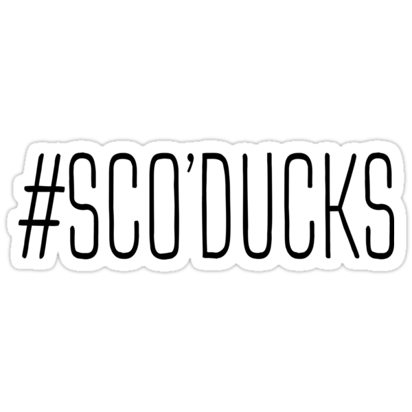 Sco Ducks Stickers By Lawjfree Redbubble 