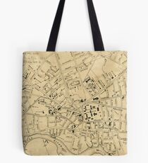 Vintage Map of Cambridge Massachusetts (1880) Tote Bag