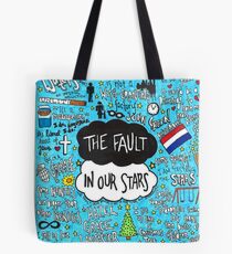 Bolsa de tela La falla en nuestro collage de estrellas