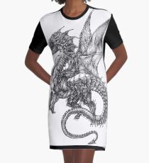 Vestido camiseta Tatuaje de dragón