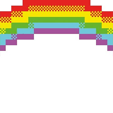 8 Bit Retro Gaming ZX Spectrum Rainbow | Sticker