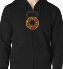Donut Kettlebell Zipped Hoodie