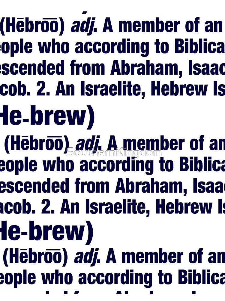 byword definition hebrew