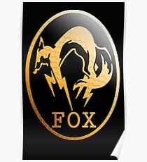 Foxhound Metal Gear Logo Poster