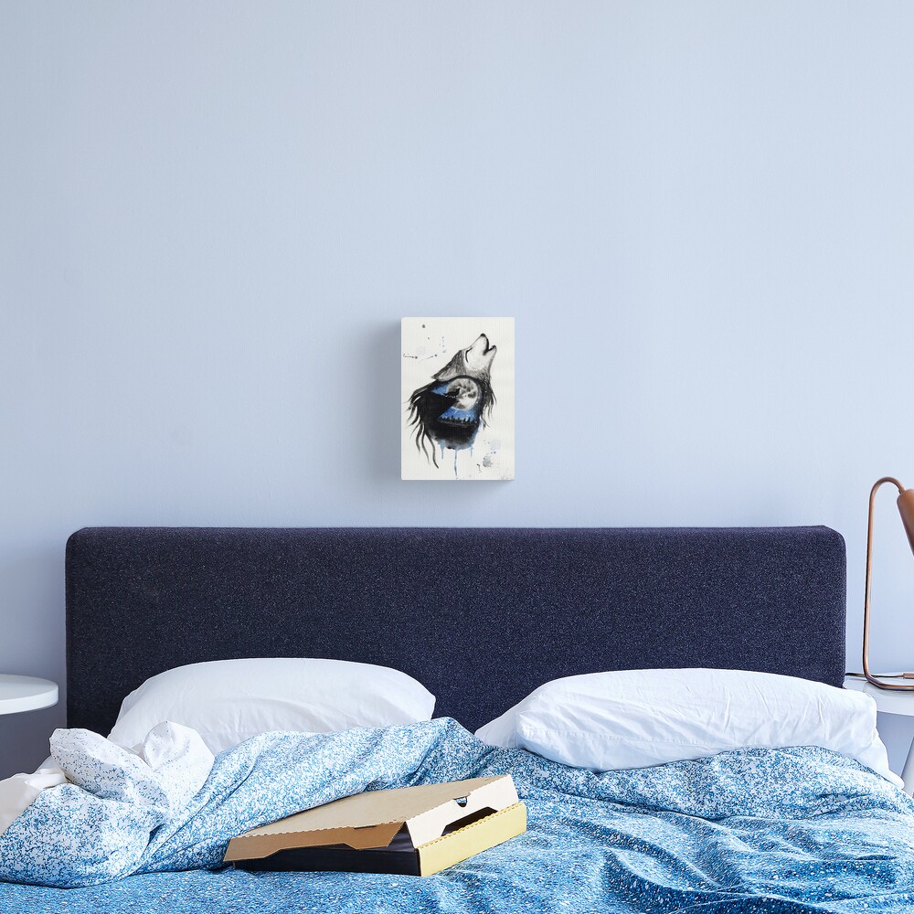 Moon Wolf Canvas Print