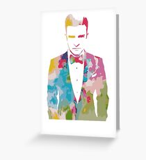 Justin Timberlake Water Colour Greeting Card