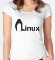 Linux Women's Fitted Scoop T-Shirt