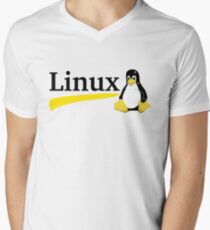Linux Men's V-Neck T-Shirt