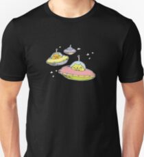 Camiseta unisex gatos espaciales