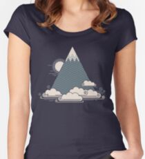 Cloud Mountain Women's Fitted Scoop T-Shirt