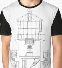 Cape Hatteras Lighthouse Lantern Room Blueprint Graphic T-Shirt