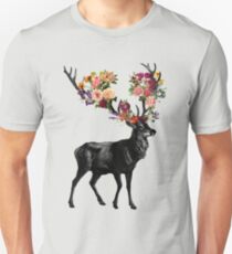 Spring Itself Deer Floral Unisex T-Shirt