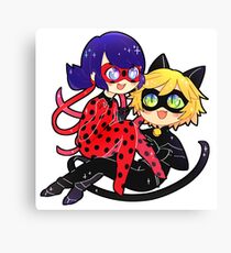 Miraculous Ladybug & Chat Noir Canvas Print
