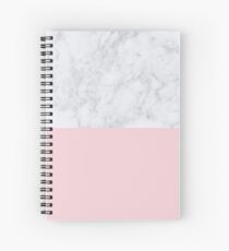 Cuaderno de espiral Mármol rosado