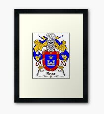 Reyes Coat of Arms/Family Crest Framed Print