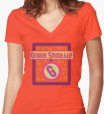 The Groovy Smoothie Women's Fitted V-Neck T-Shirt