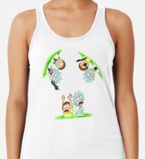 Rick and Morty vs Rick and Morty Racerback Tank Top