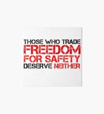 Freedom Government Political Quote Liberty Art Board